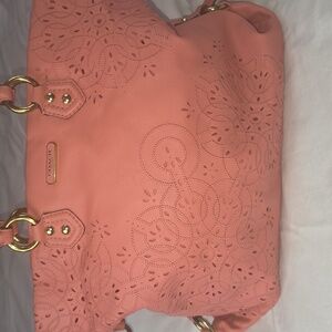 COACH NWT Ashley Salmon Pink With Gold Hardware Tote Purse Bag Handbag NEW